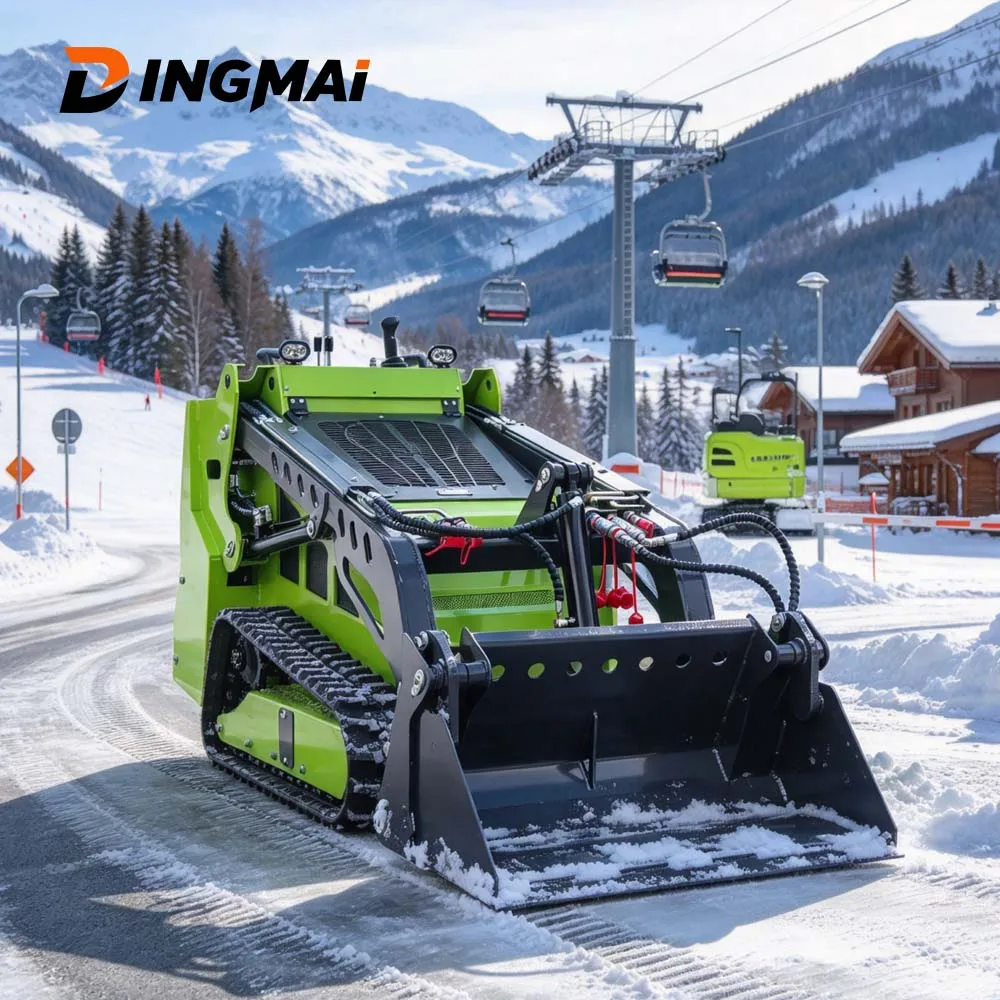 Customized 1100kg Lifting Force Skid Steer Loader For Polar Research Glacier Expedition And Arctic Base Remote Supply Work