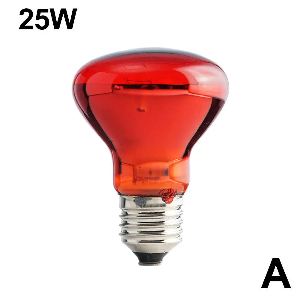 220-240v E27 lampadina riscaldante per pollame 20/40/50/100/75/60w isolamento a infrarossi riscaldamento per rettili piante anfibi animali domestici vive S0f9