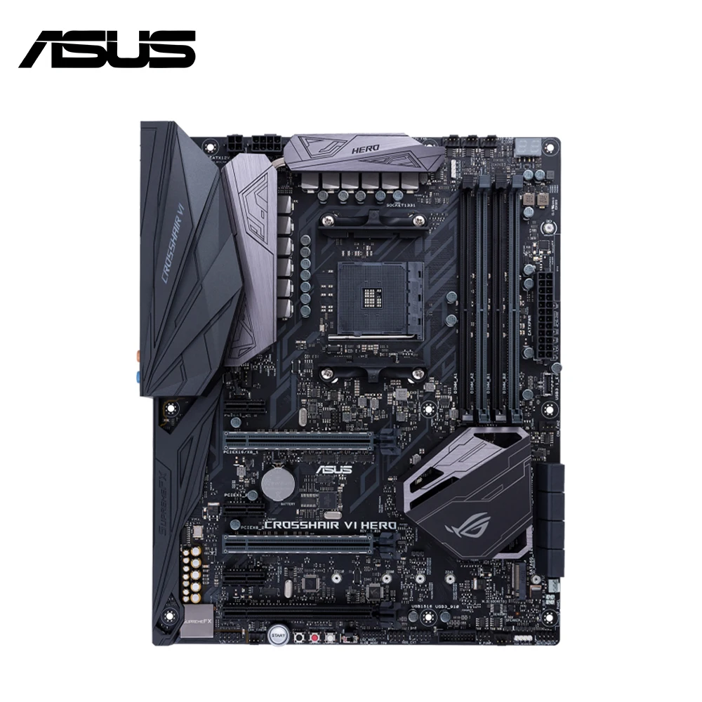 ASUS ROG CROSSHAIR VI HERO X370 Motherboard AM4 Supports AMD Ryzen 7 5700x3d 5700x 5800x3d 5800x 3700x AMD DDR4 Motherboard ATX