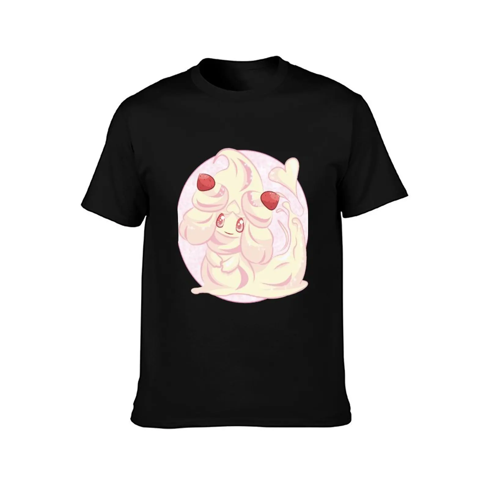 Strawberries and Cream Alcremie T-Shirt Casual Streetwear Short Sleeve Tee T-Shirt
