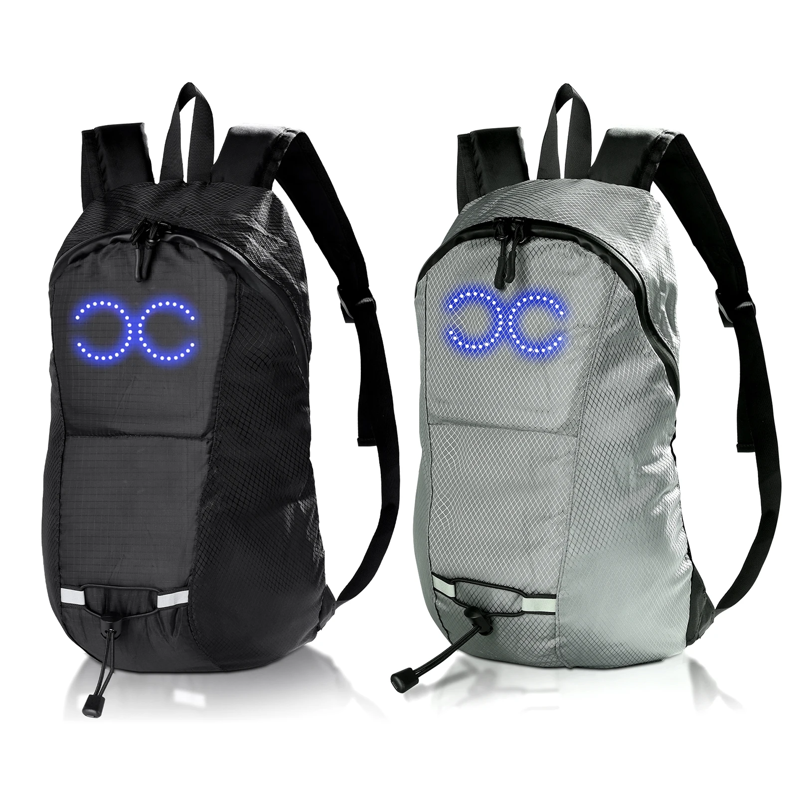 15L Colorful LED Backpack Riding Backpack Outdoor Hiking Backpack For Bike Riding Men Women Lightweight Backpack