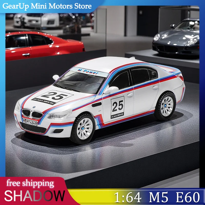 

Shadow 1:64 BMW M5 (E60) 25th Anniversary Edition White Alloy Diecast Model, Limited Collectible for BMW M Enthusiasts Toy