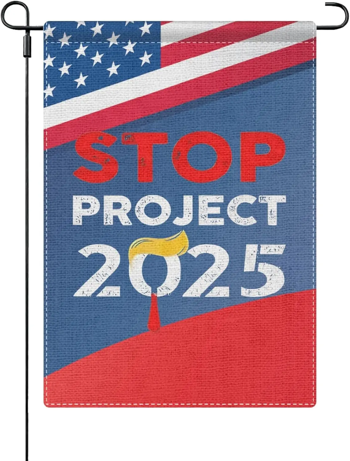 Stop Project 2025 Trump's Garden Flags trump yard signs，trump yard sign Outdoor Flag 28''x40'' Art Small Gar