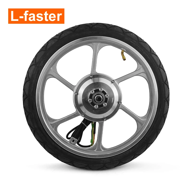 16 Inch 350W Hub Motor Wheel Hall Sensor Aluminium Rim 16x1.75 Tire Brushless Controller For Electric Scooter Mini Bike Bicycle