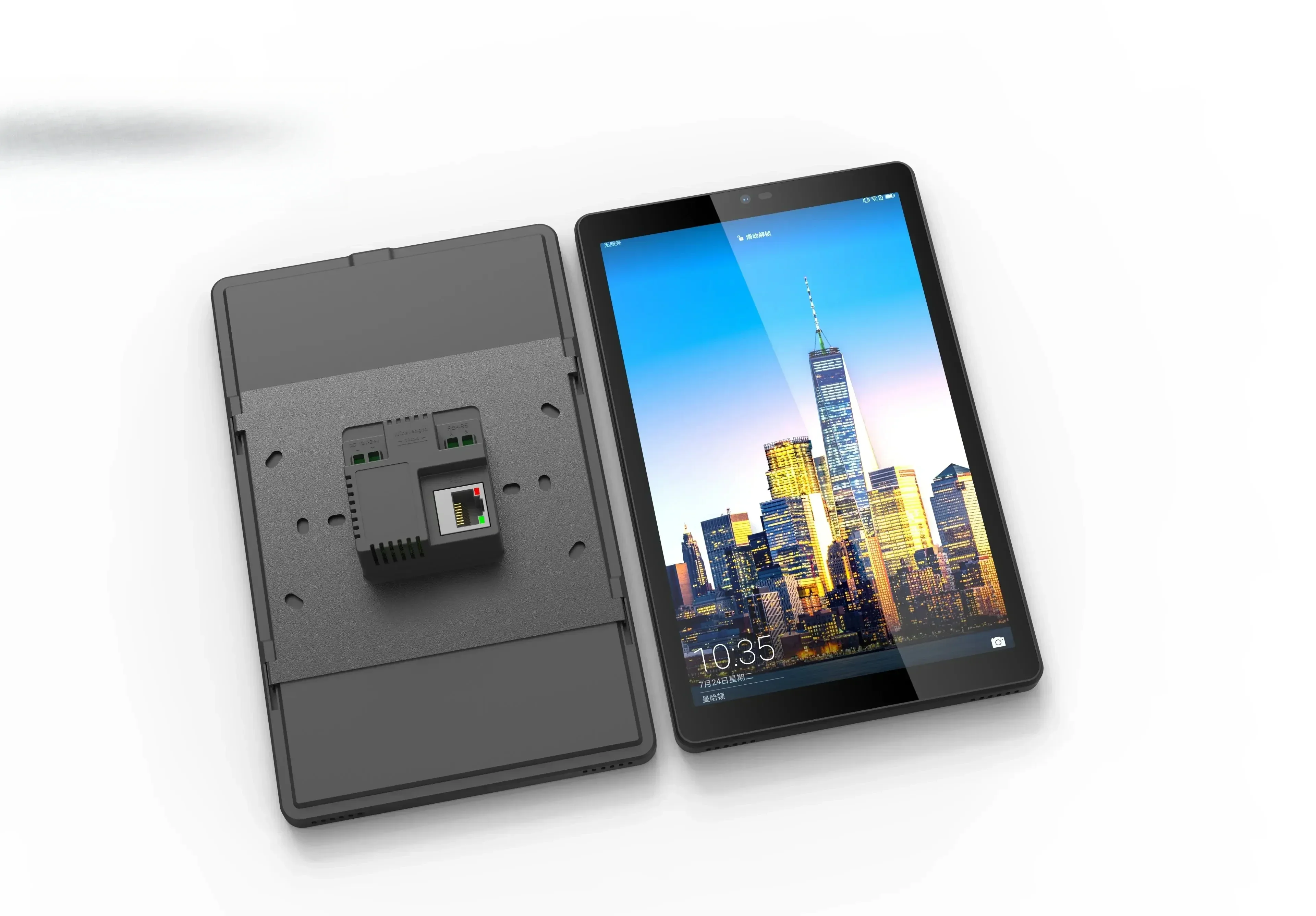 8 Zoll Android 11 OS Unterputz-Tablet-Bildschirm PoE Power Rockchip RK3566 Smart Home PC