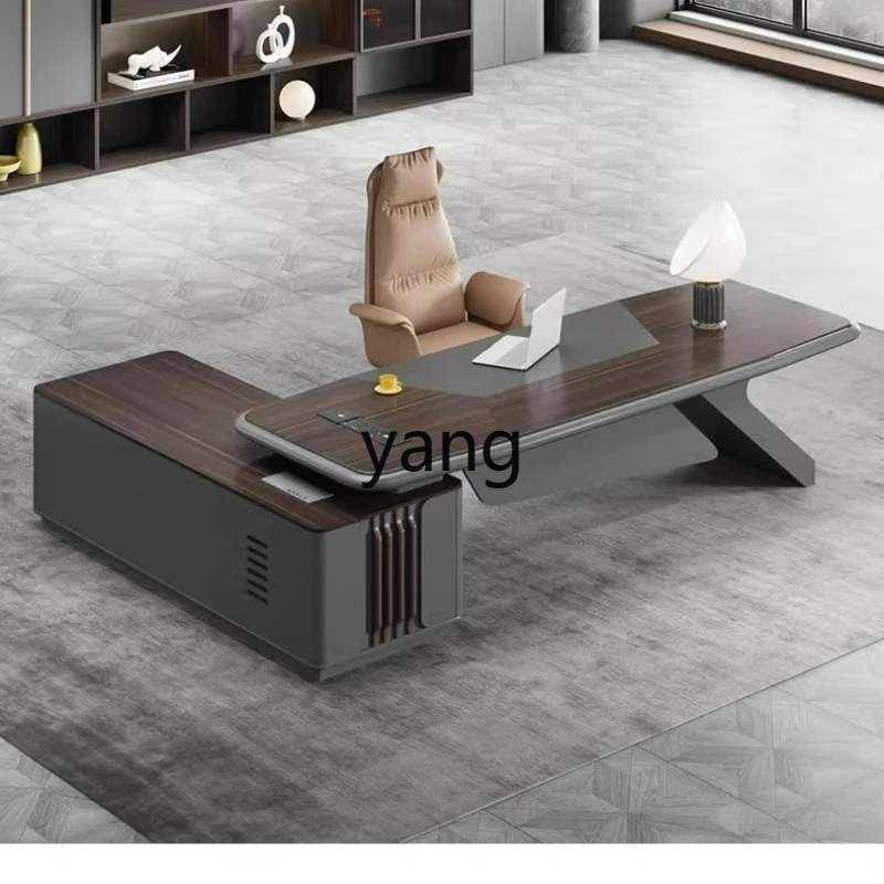

LTT Modern Simple Boss Desk Supervisor Desk Single Combination Office Desk and Chair