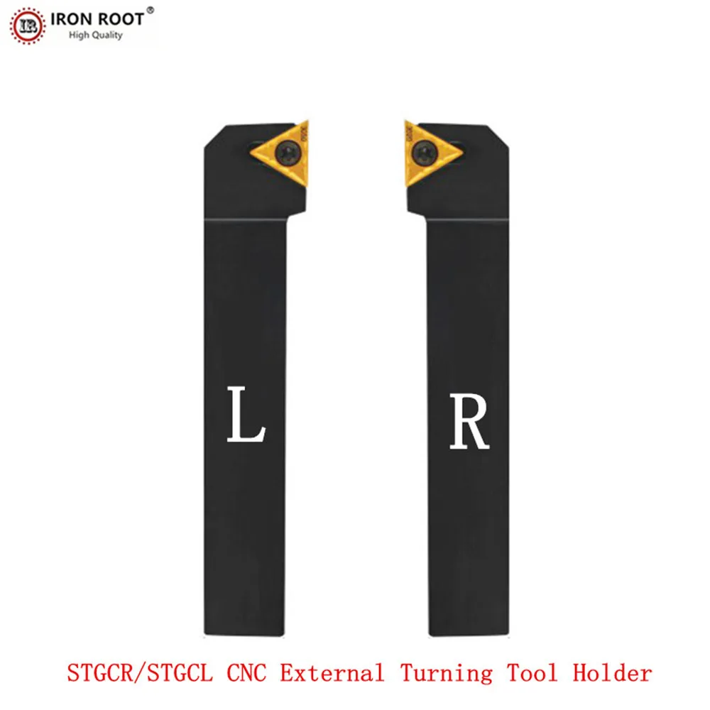 IRON ROOT Turning ToolS STGCR,STGCL1010H09,1212H09,2020K11,2525M11,3232P11 CNC Lathe Turning Tool External Turning Tool Holder