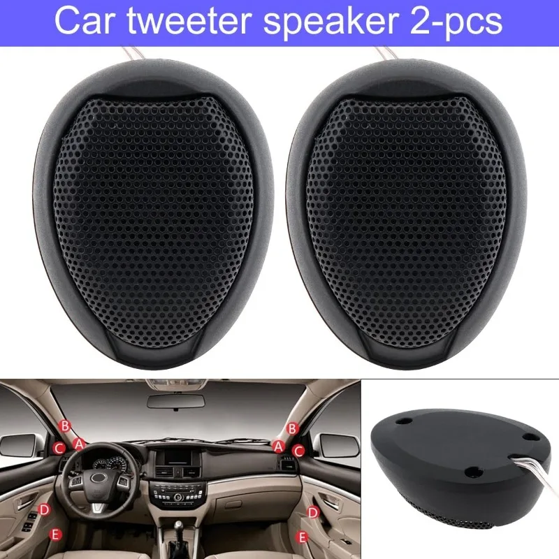 

​​Super Power Car Dome Tweeter 1 Pair - 1000W Waterproof Universal High Noise Reduction Hifi Audio High Frequency Speaker