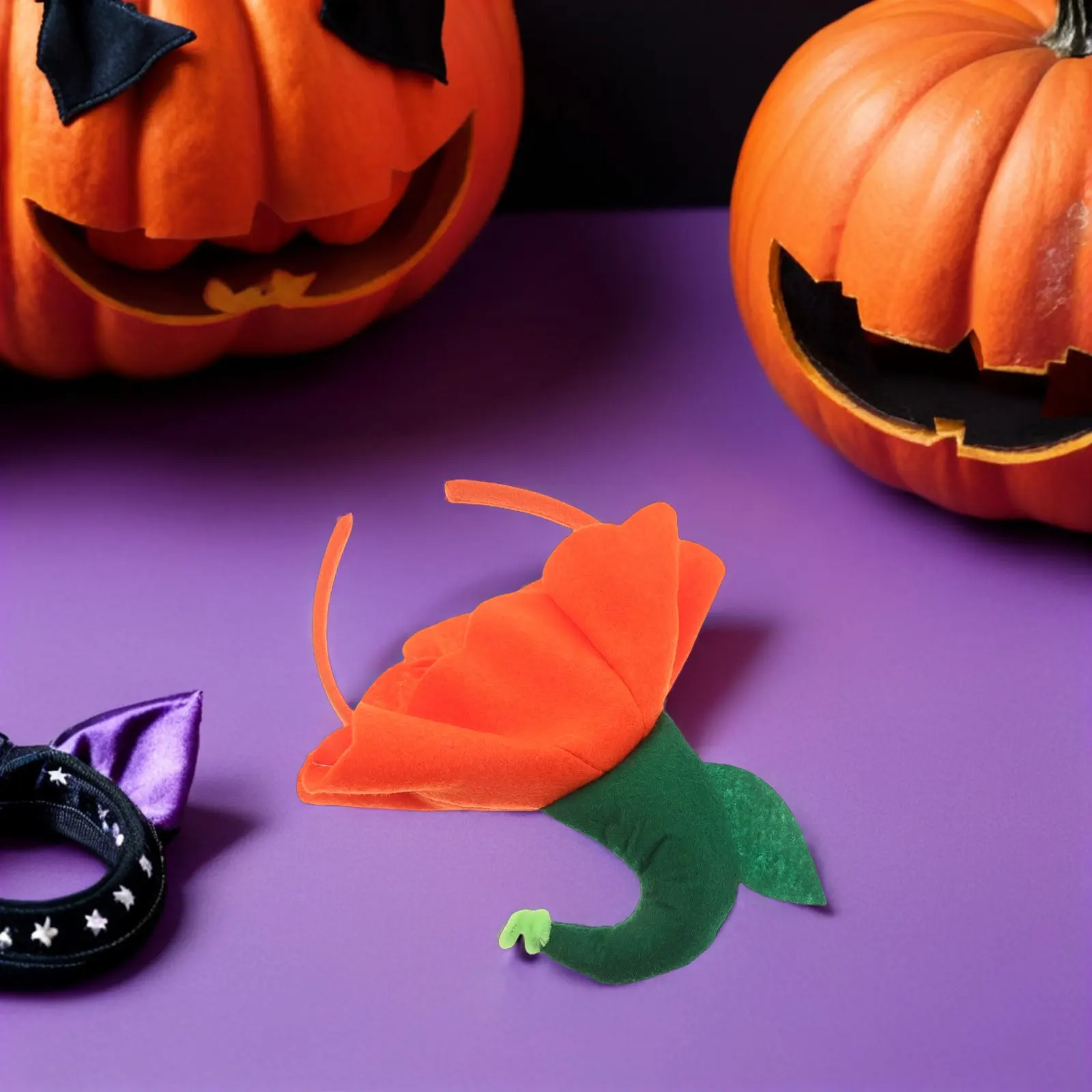 Lot de 4 serre-têtes citrouille pour enfants, accessoires de cheveux pour filles, pour festivals d'automne, Thanksgiving, fêtes costumées, accessoires photo