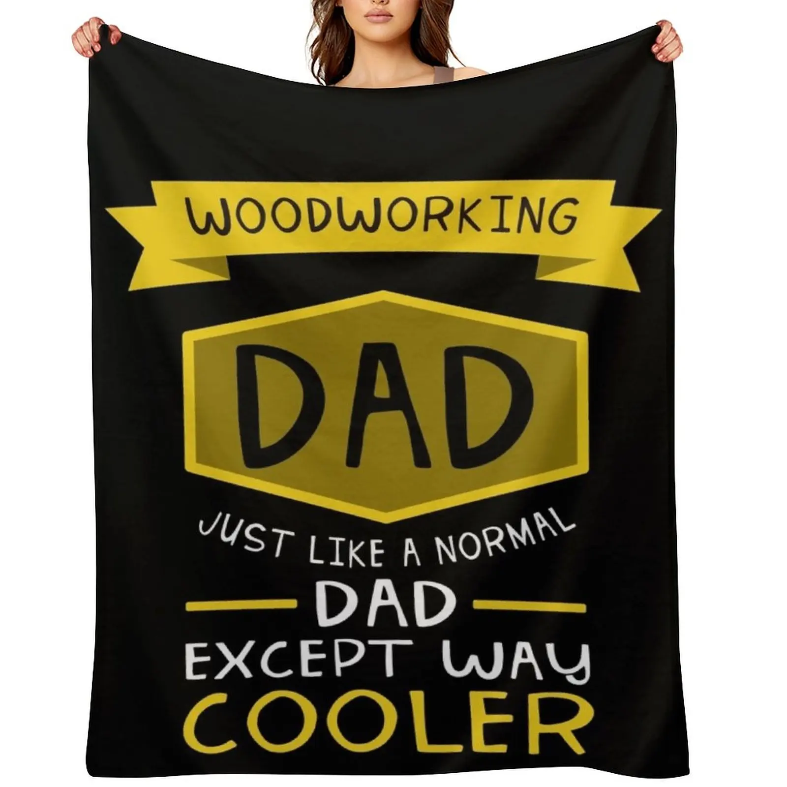 

Woodworking Dad - Gift Throw Blanket Soft Beds Loose Moving Blankets