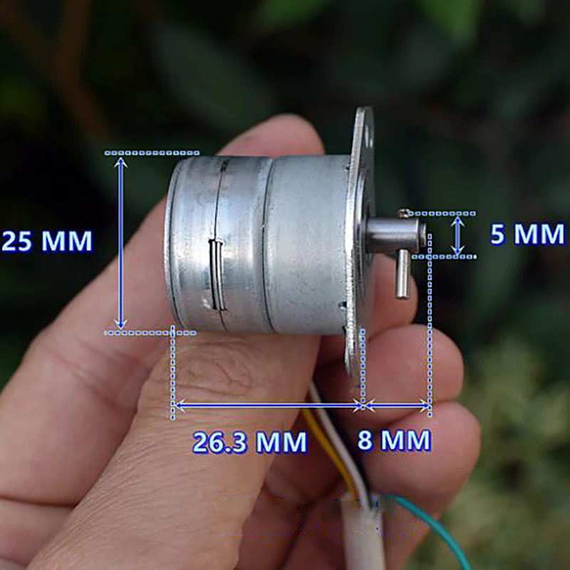 2 Phase 4 Wire Diameter 25mm DC Stepper Motor Micro Stepping Motor for Digital Products Camera Reduction Ratio about 1:94.67