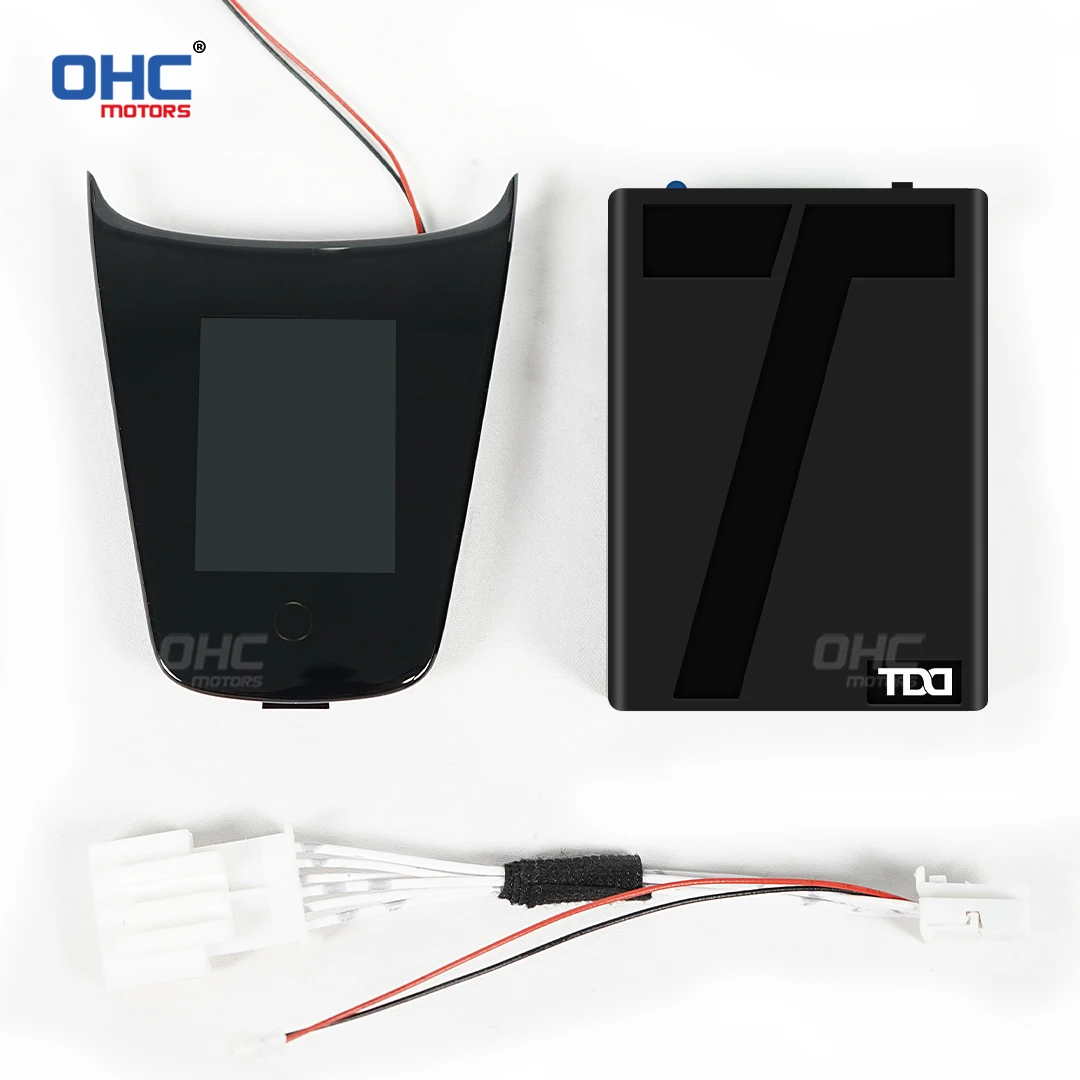 OHC LED غطاء عجلة قيادة السيارة الذكية لـ Tesla M1 Model 3 Model Y Smart Trim LCD Display APP التحكم السهل #3