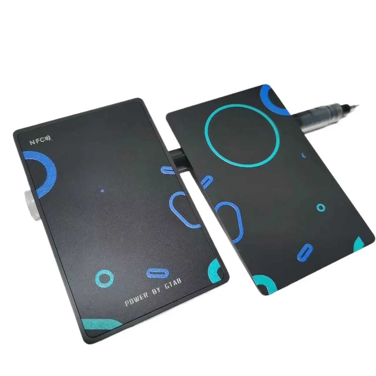 

2025 Новая версия NFC Металлическая визитная карточка Поддержка программирования Hf 13,56 МГц ПВХ Металлическая комбинированная карта