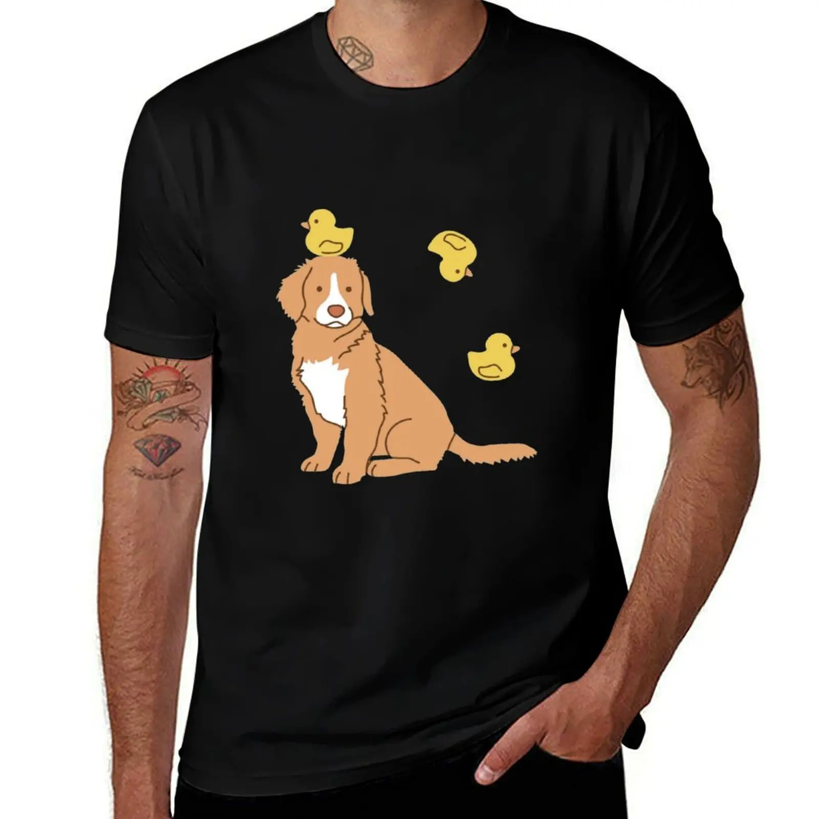 Duck Tolling and Rubber Ducks T-Shirt Tough Fabric Work Tee