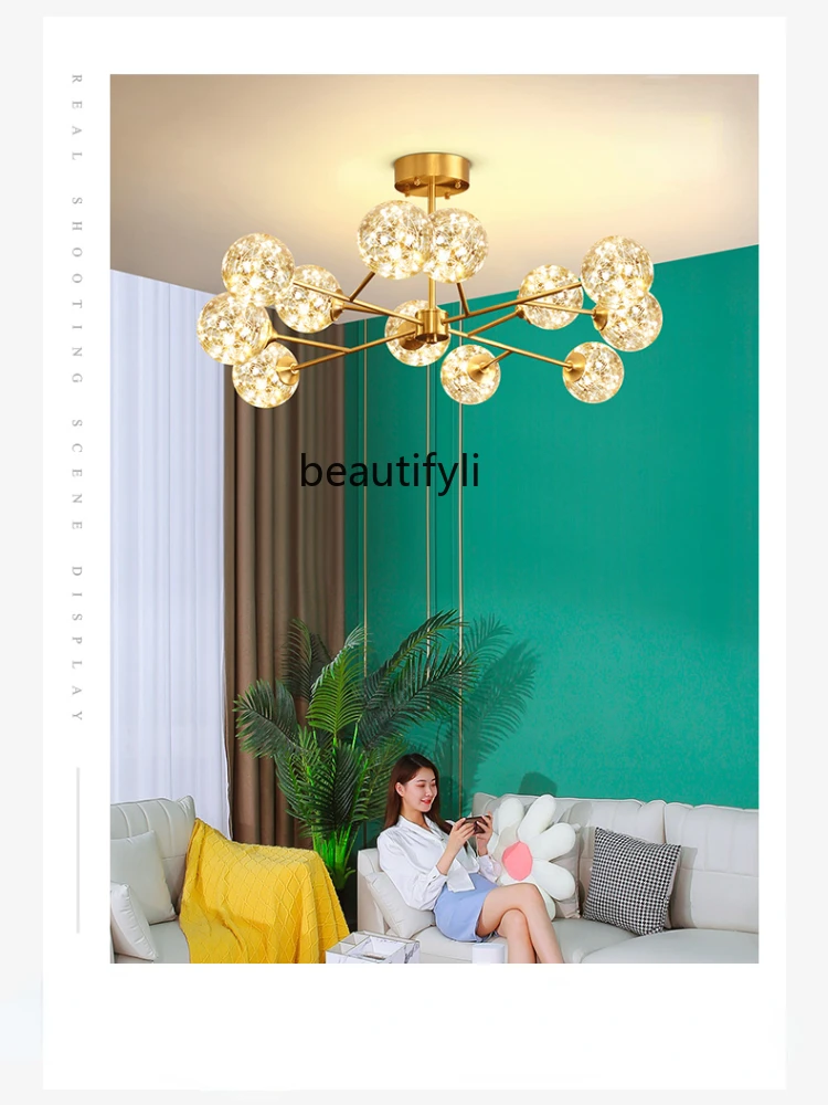 CXH Chandelier Modern Minimalist Starry Lamp in the Living Room Bedroom Dining Room Lamp Lighting