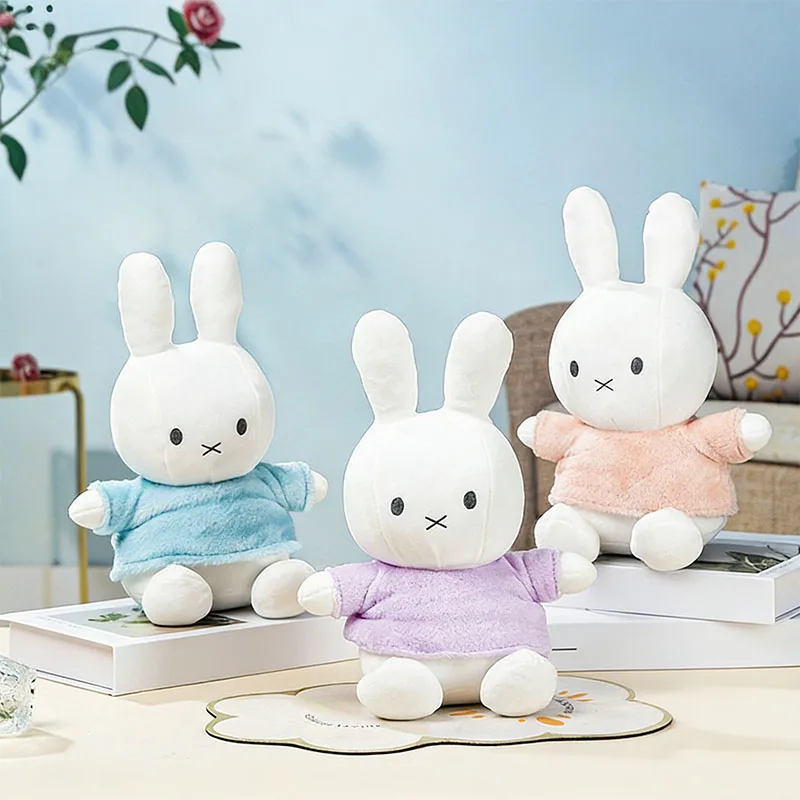 

Новая плюшевая игрушка Miffy Kawaii, студенческая игрушка, диван, украшение для спальни, корейский мультфильм, аниме, пара, подарок на день рождения