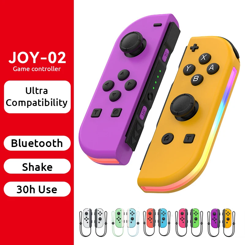 

Game Controller For Nintendo Switch/NS Lite/NS OLED Console Gamepad Joystick Joypad Turbo Vibration Wake Up Wireless Bluetooth
