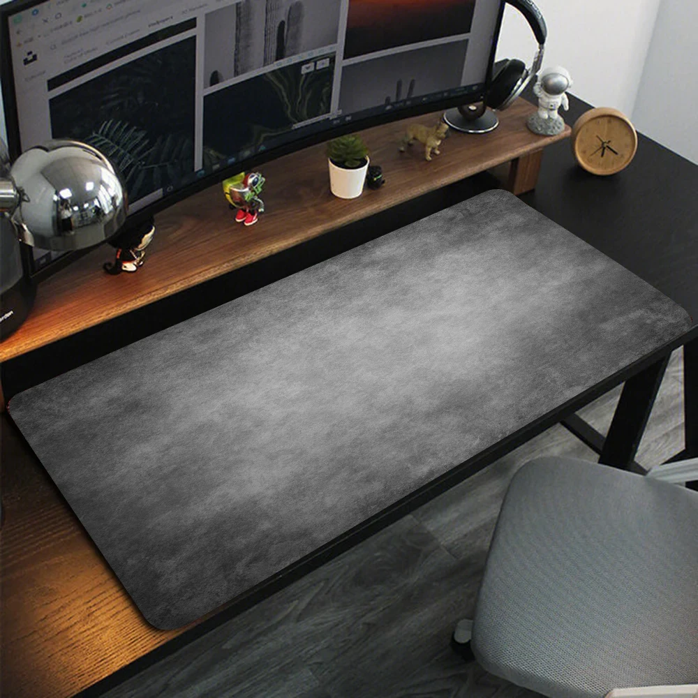 Large Gaming Mouse Pad New Gray Texture Rubber Anti-slip Waterproof Keyboard Pads XXL 90x40cm Computer Office Home Long Desk Mat