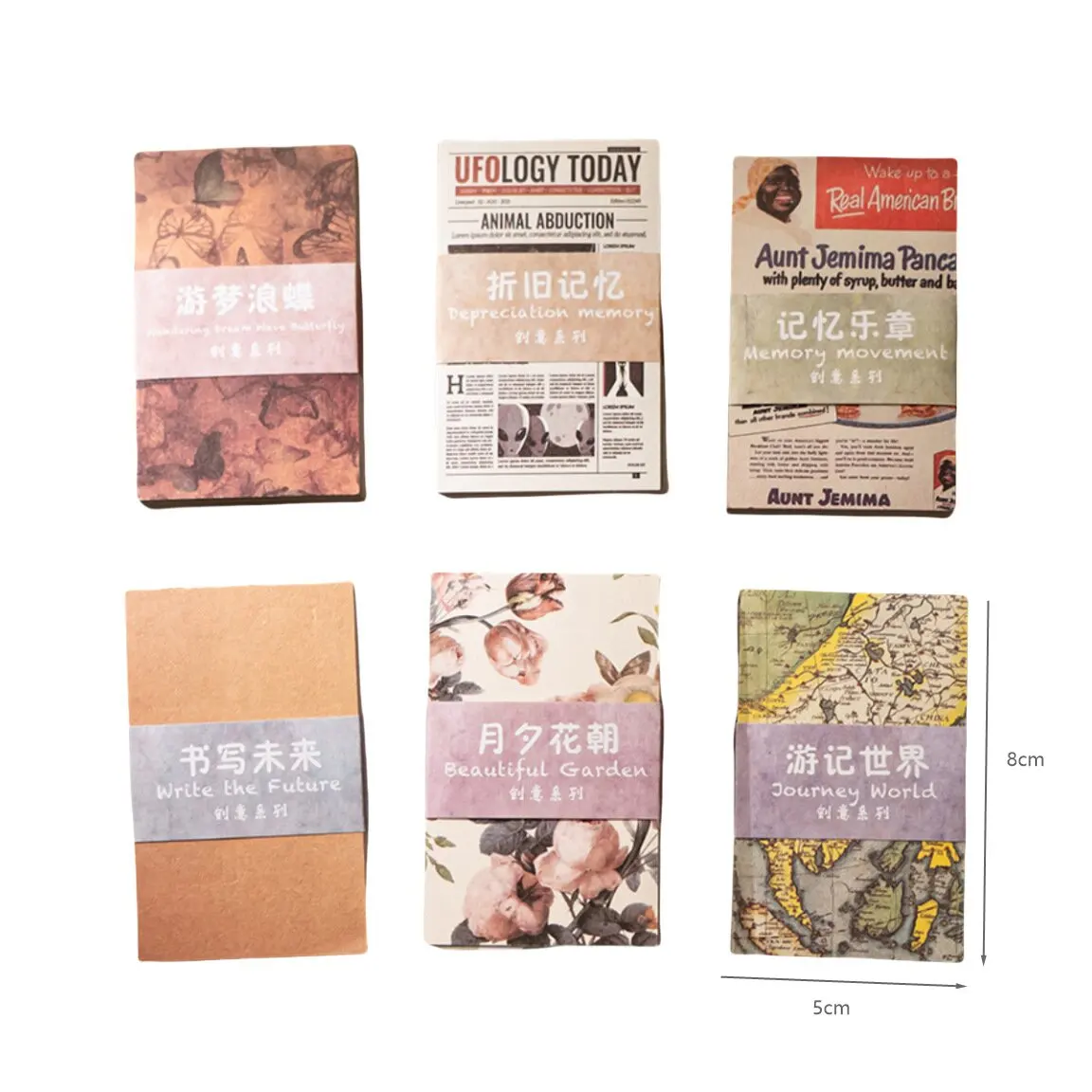 2Style 60Sheets/book vintage literary handbook material paper ins style girl handbook collage scenic decoration