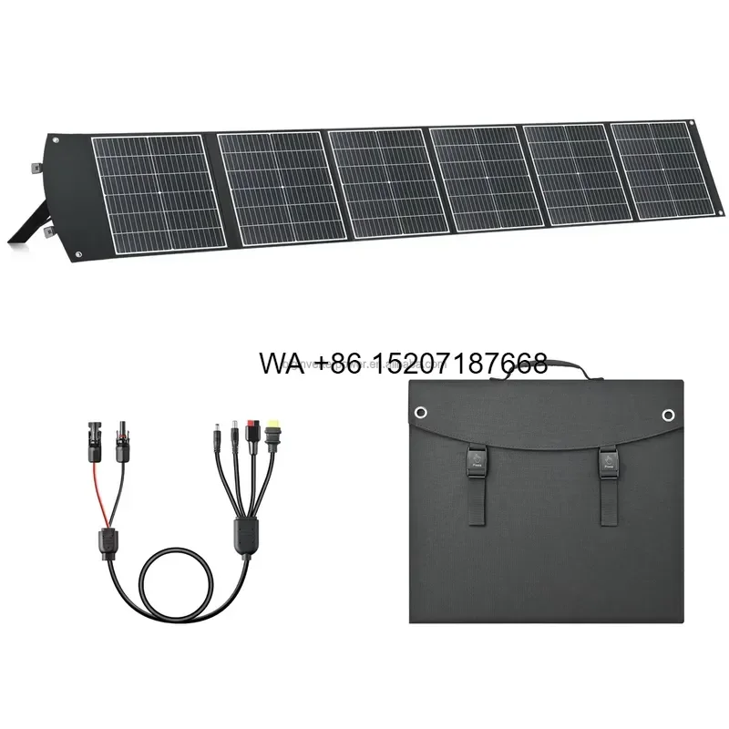 Wmwmnu 200W Foldable Solar Panel Monocrystalline Portable Solar Charger for Energy Storage Power Station Wholesale