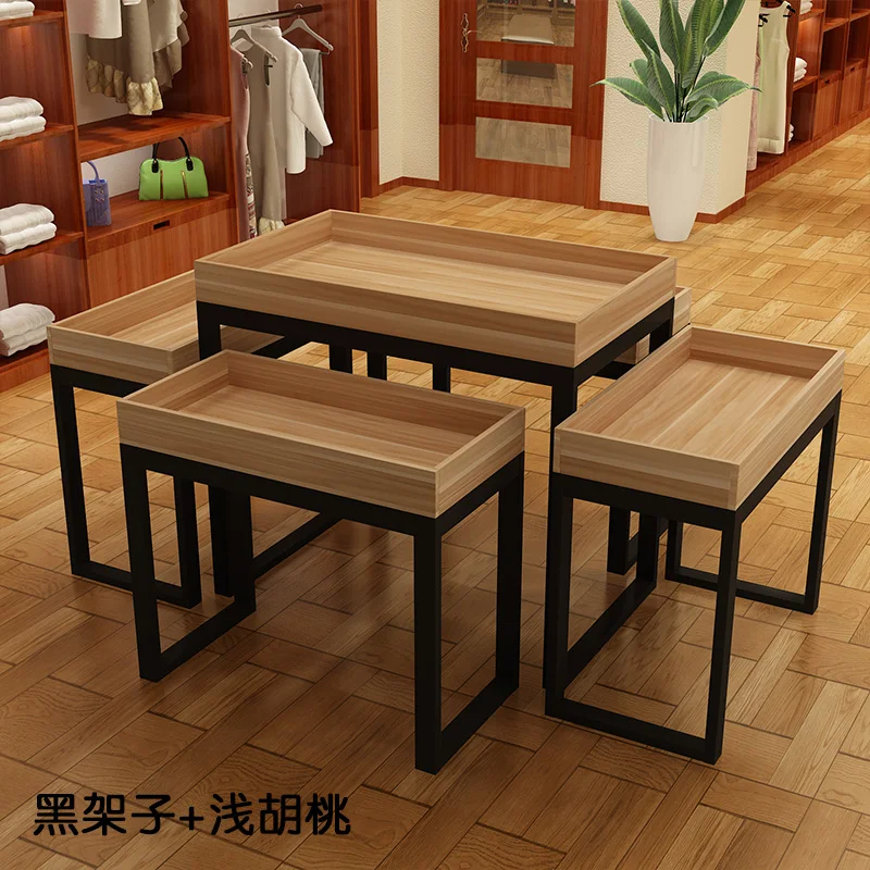 Shopping mall processing table, high and low table display table, supermarket code breaking promotion, Taichung Island dumping p