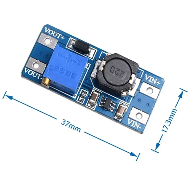 1PCS MT3608 DC-DC Step Up Converter Booster Power Supply Module Boost Step-up Board MAX Output 28V 2A for Arduino Diy Kit