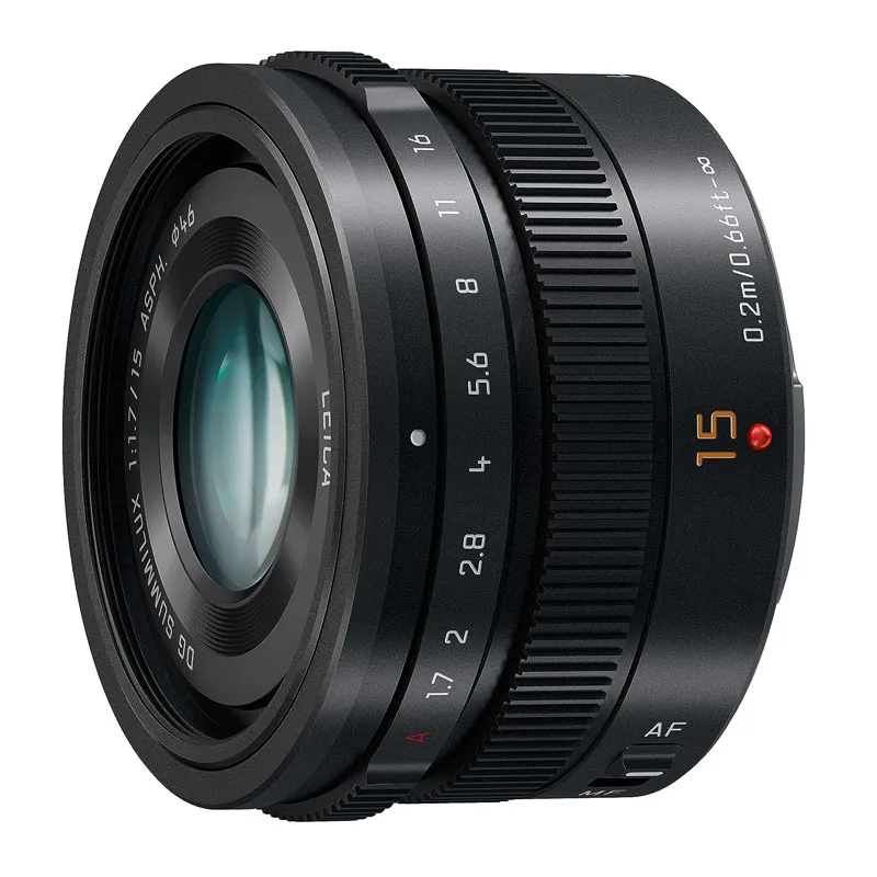 PANASONIC LUMIX G LEICA DG SUMMILUX LENS, 15MM, F1.7 ASPH, PROFESSIONAL MIRRORLESS MICRO FOUR THIRDS, H-X015