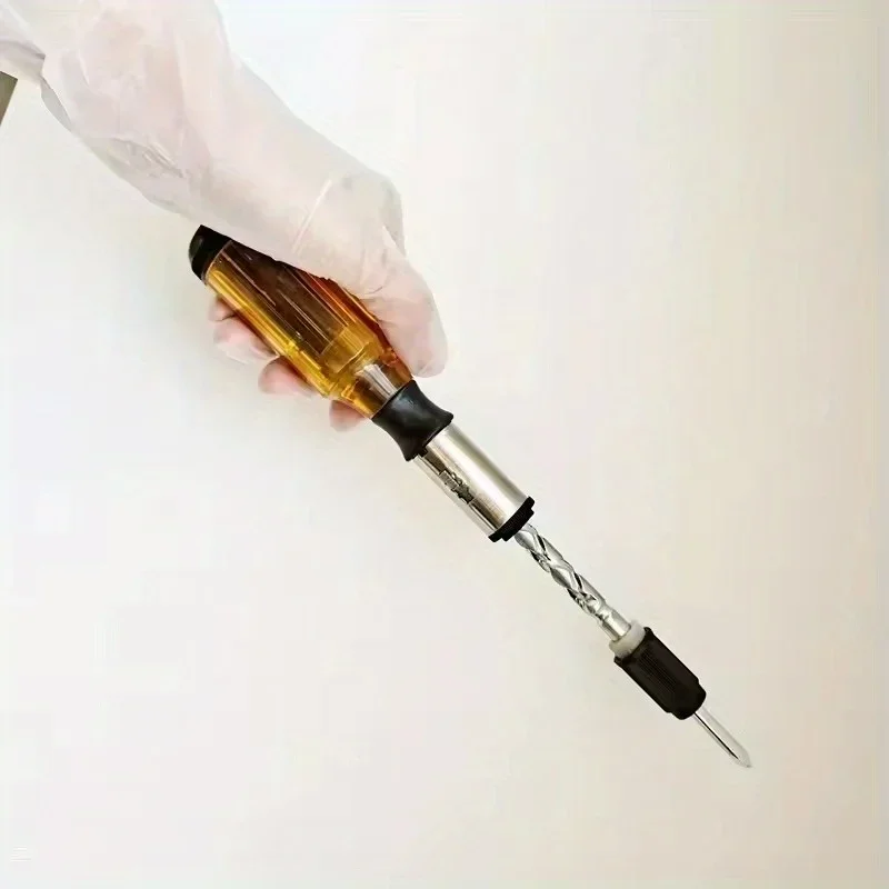 Destornillador de trinquete manual T201-B-260/350MM, rotación semiautomática hacia adelante y hacia atrás con mango de plástico, herramienta de reparación, 1/2 unidades
