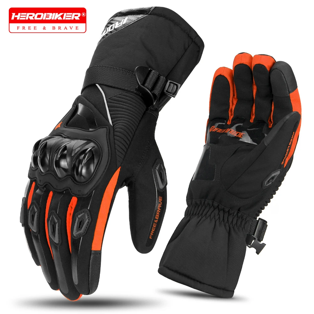 

Motorbike Riding Gloves Men,s Motorcycle Windproof Gloves Balaclava Outdoor Touch Screen Winter Motorcycle Off-road Warm Gloves