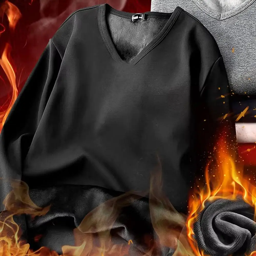 Polyester Men's Thermal Underwear Cold Weather Thermal Clothes Thermal Underwear for Men Base Layer Thermal Underwear Top