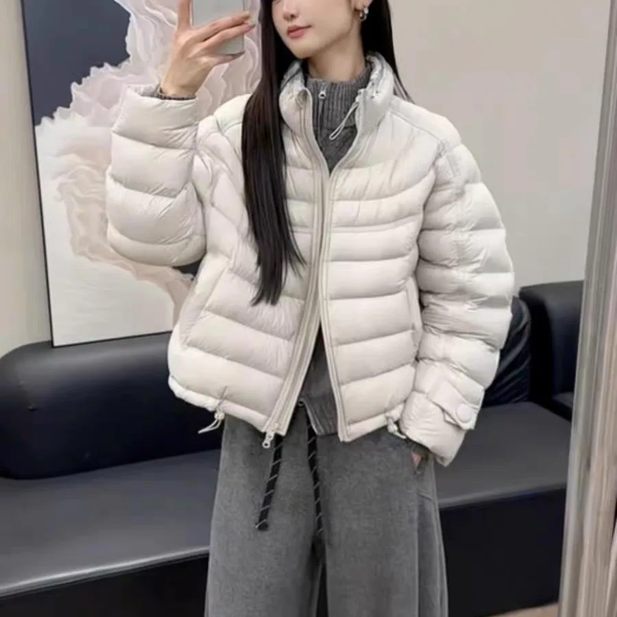 

2026 Winter New Korean-style Stand-up Collar Bubble Cotton Coat for Women, Commuting Loose Slimming Warm Coat, Fashionable