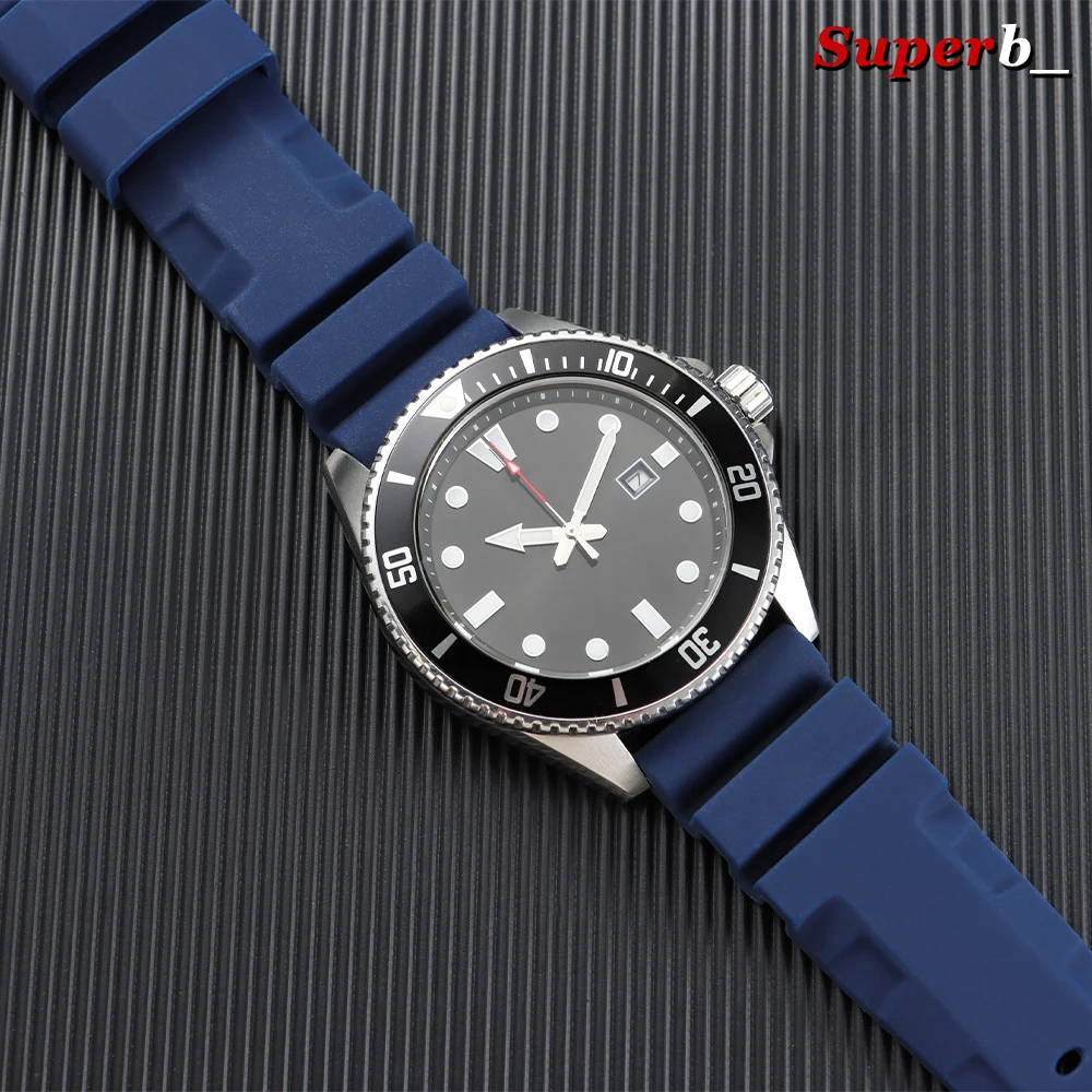 Soft Sports Wristband 22mm 24mm 26mm Silicone Strap for Panerai Rubber Waterproof Band for SUBMERSIBLE PAM441/351/111 Bracelet