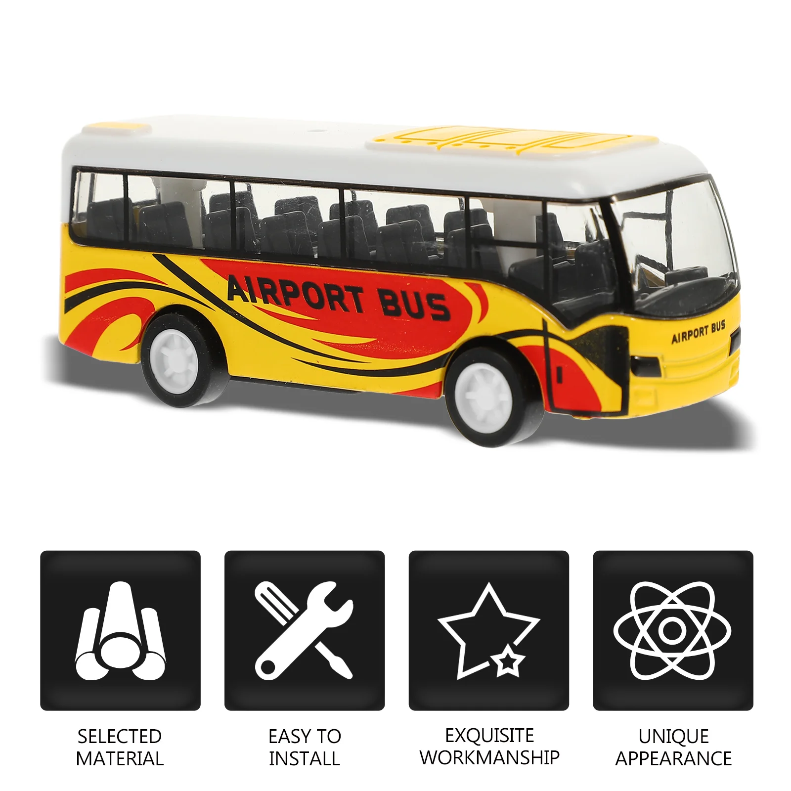 Pull Back Bus Model Car Toys Children Mini Cars for Kids Childrens Diecast Educational