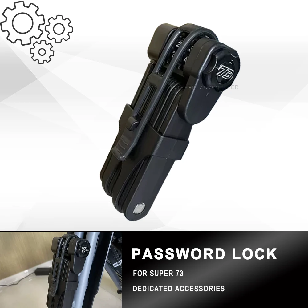 

For Super73 Code Lock Anti-Theft Lock Mountain Bike Electric Folding Lock Portable Joint