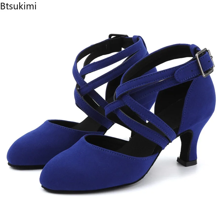2026 New Ballroom Latin Dance Shoes for Women/Girls Latin Dance Shoes Women/Ladies Professional Tango Rumba Salsa Suede Sole view 5