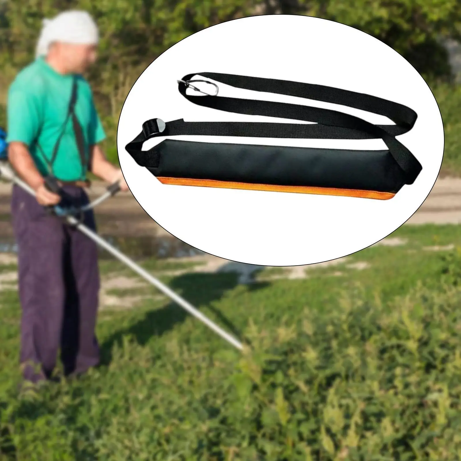 

Ремень для триммера для травы, регулируемый мягкий ремень, удобный ремень для переноски газонокосилки для садового секатора, кусторез