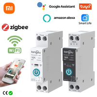 Xiaomi Tuya WiFi Smart Circuit Breaker 1P 63A DIN Rail For Smart Home Wireless Remote Control WiFi Switch Work By APP TONGOU