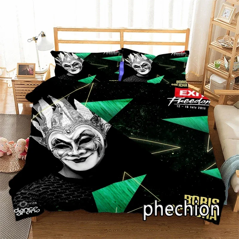 New DJ Boris Brejcha 3D Print Bedding Set Duvet Covers Pillowcases One Piece Comforter Bedding Sets Bedclothes Bed K595