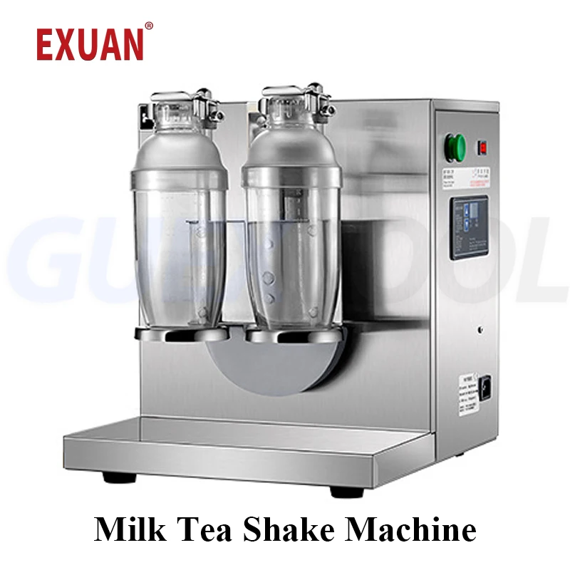 

350/500/750/1000ML Commercial Milk Tea Shaking Machine Smart Timer Stainless Steel Double Cup Shaking Machine Ice Mixing Machine