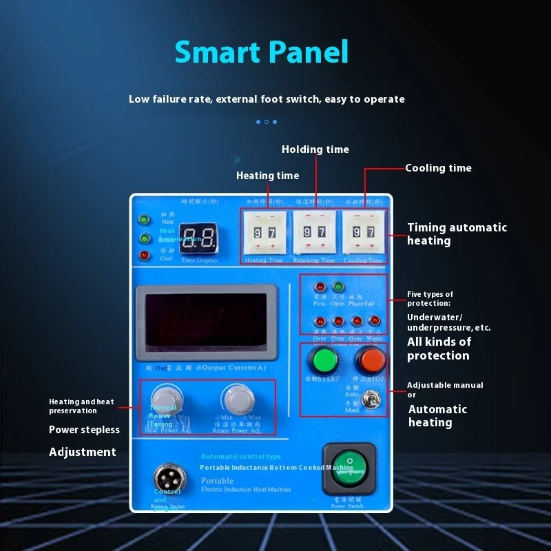 High Frequency induction heater Handheld Quenching Welding Small Brazing Machine, Copper Tube Melting And Heating Equipment