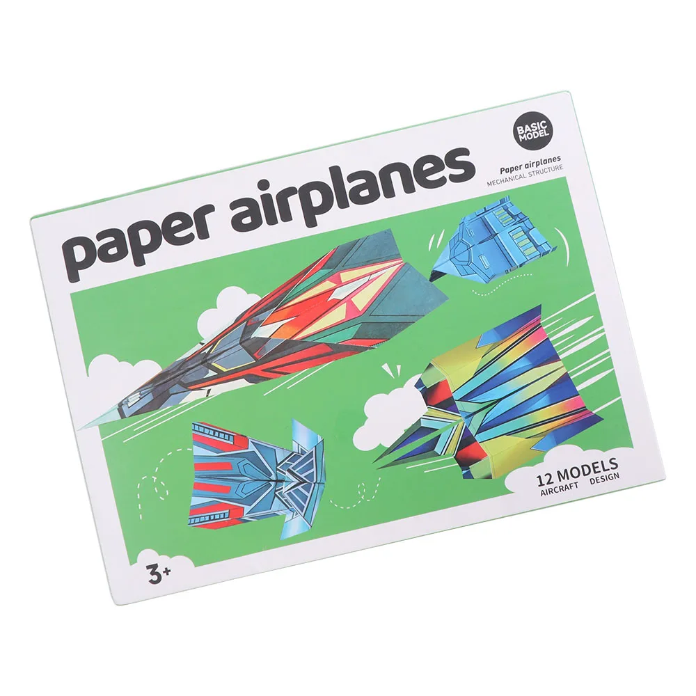 Papieren handgemaakt vliegtuig Origami Montessori opvouwbaar vliegtuig Origami Set 3D Art Learning Veelzijdige papieren vliegtuigen