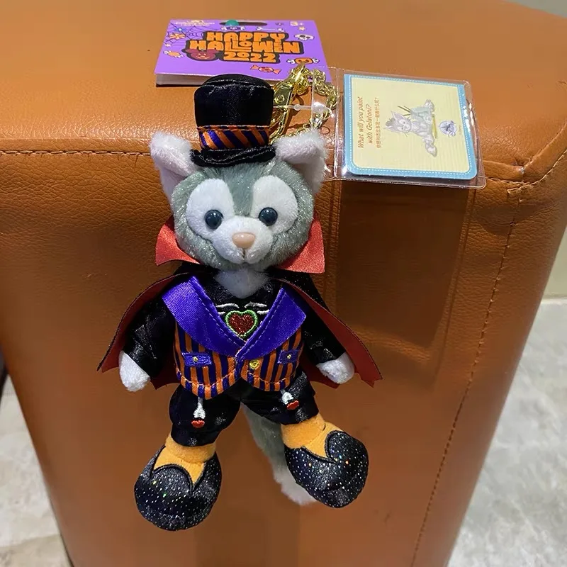Disney 2024 Halloween Ghost Olu Mel Duffy peluche rempli porte-clés fille sac à dos pendentif poupée décorative Couple Halloween jouet cadeaux