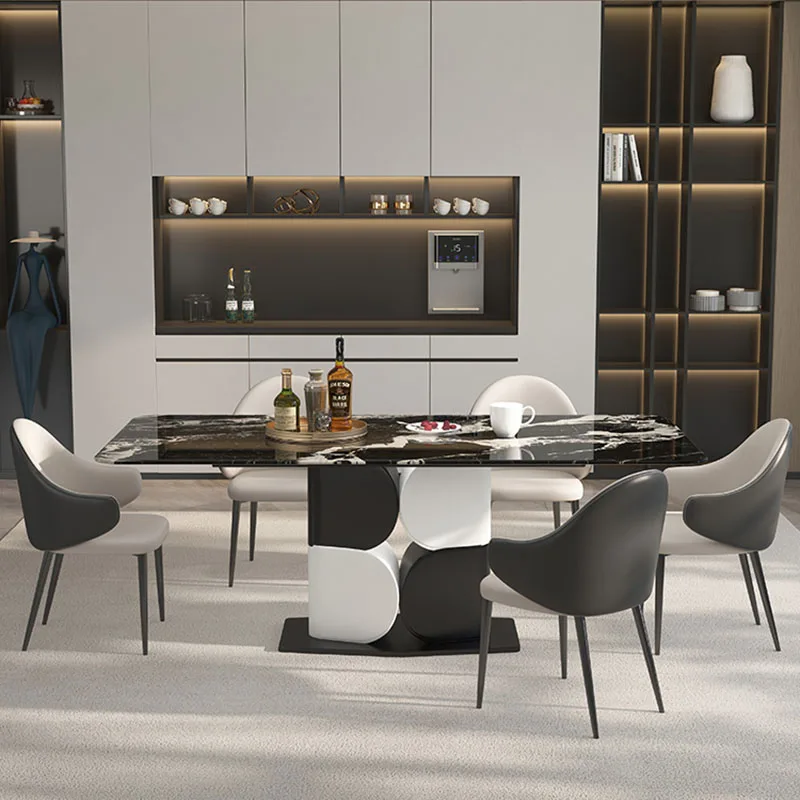 Black Living Room Dining Tables Bar Office Foyer High Patio Neat Dining Tables Restaurant Cocina Muebles Kitchen Furniture