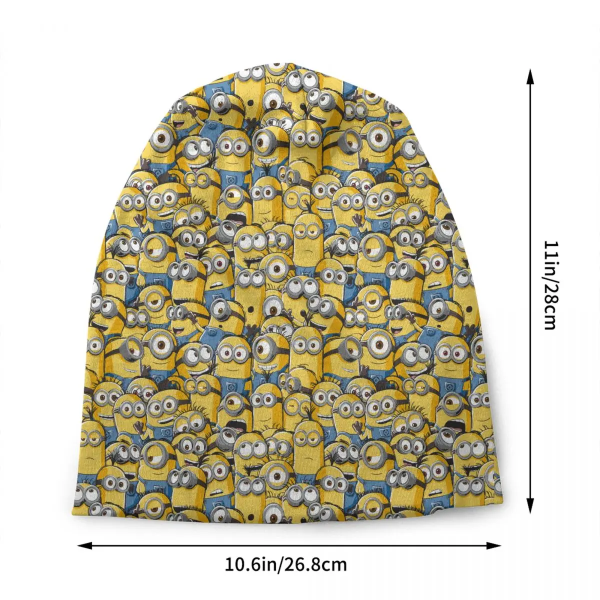 Custom M-Minions Anime Bonnet Hats Hip Hop Knitted Hat For Women Men Autumn Winter Warm Cartoon M-Minions Skullies Beanies Caps