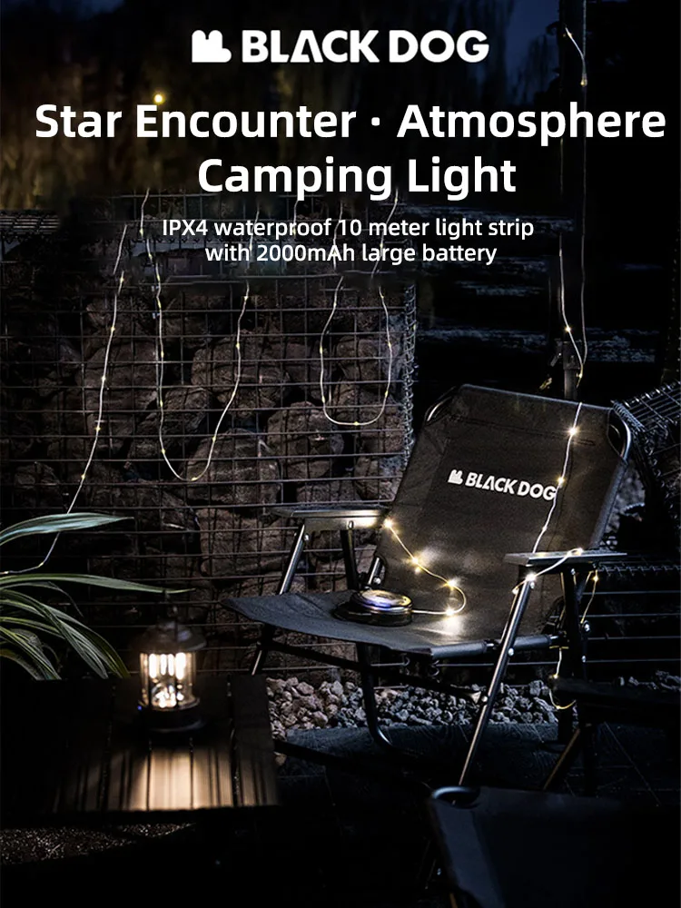 Blackdog Outdoor Maßband Umgebungslicht String Baldachin Lichtleiste LED Outdoor Zelt Licht Handkurbel Aufbewahrung – Detail 18