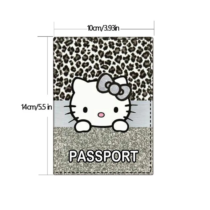 Neues Design Sanrio Hallo Kitty Pass hülle Inhaber Business Pu Leder ID Bankkarte Lagerung Brieftasche Geldbörse Reise zubehör