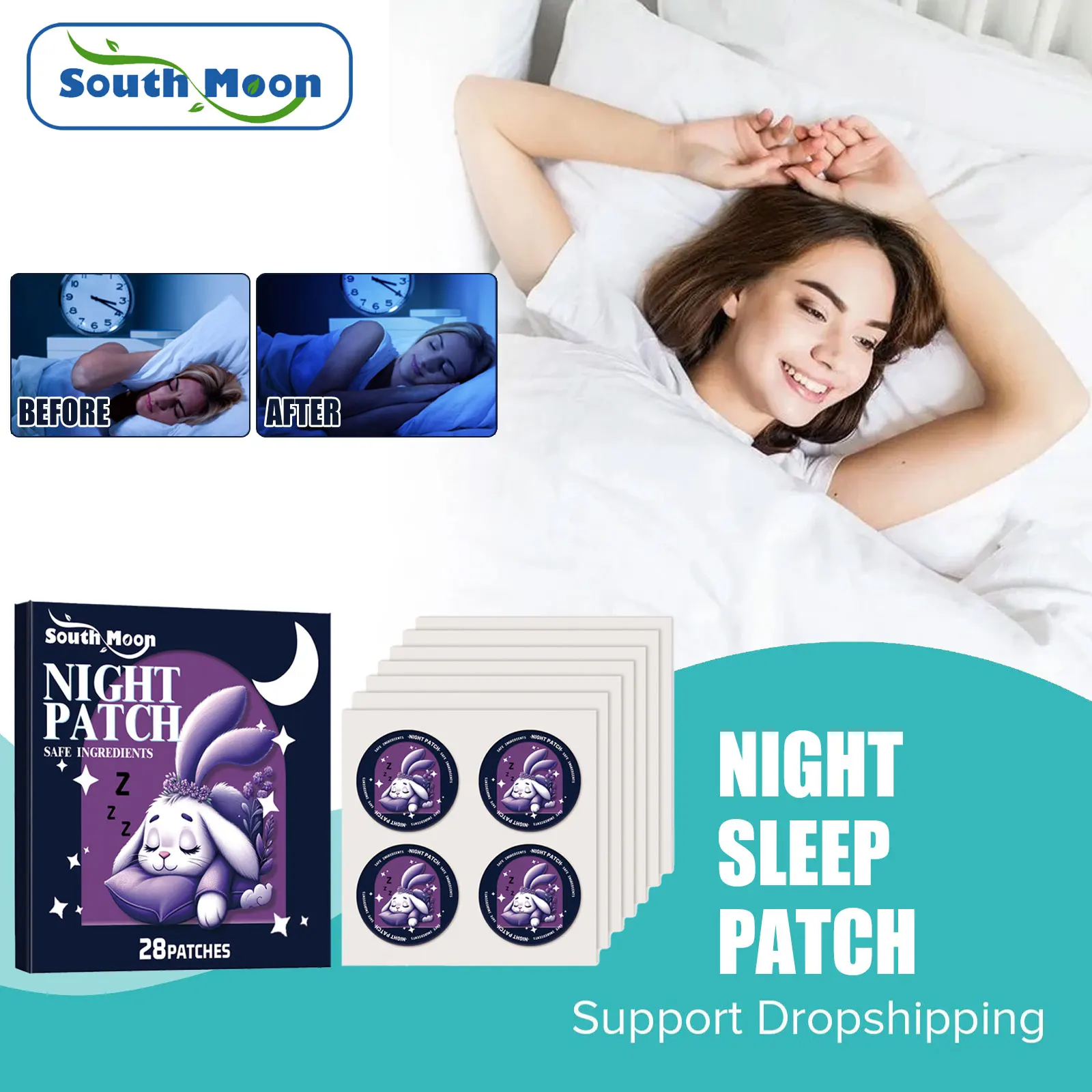 Deep Asleep Patch Relieve Insomnia Anxiety Soothing Neurasthenia Decompression Improve Sleeping Problem Relax Sleep Aid Sticker