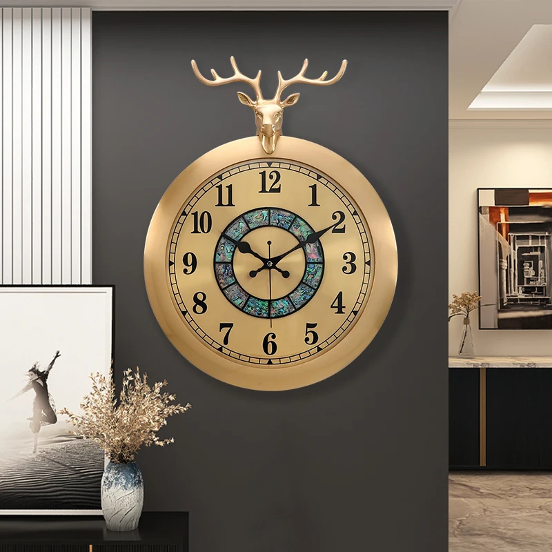 +Horloge Murale Esthétique Unique Suspendue, Art Européen Moderne, Horloge Murale Industrielle Pour Chambre À Coucher, Accessoir