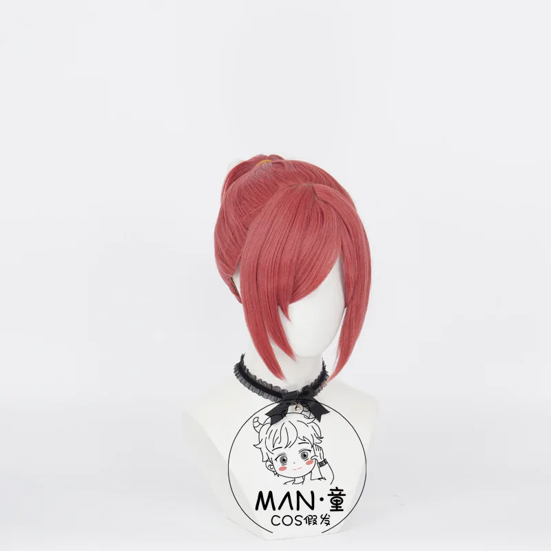 باروكة كوسبلاي Hanako-kou Mitsuba Sousuke المرتبطة بالمرحاض، هدية متكاملة لفروة الرأس على شكل ذيل حصان