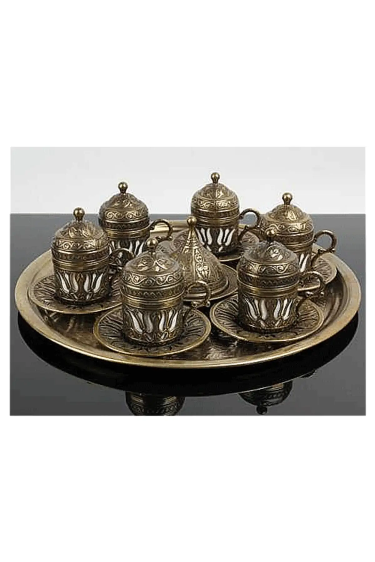 

Turkish coffee set of 6 people turkish coffee set (3 color) Cooper Luxury Cups